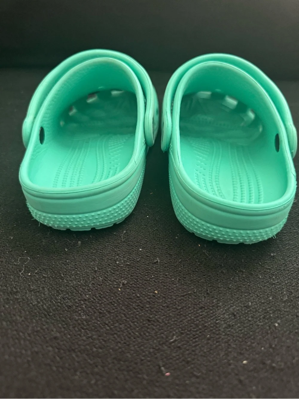 CROCS Kids Teal Green Classic Clogs with Character Jibbitz